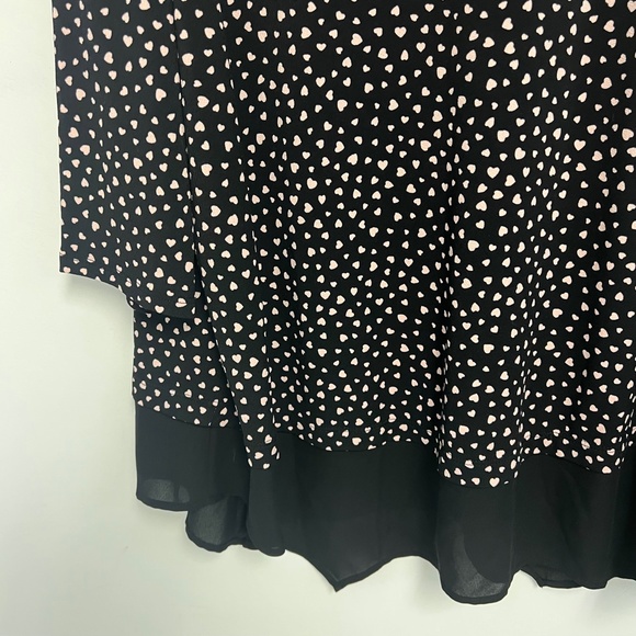 adrianna papell heart blouse - Picture 3 of 6